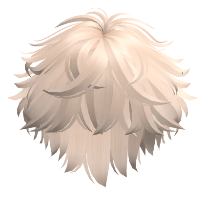 K-Pop Short Messy Boy Hair in Platinum Blonde