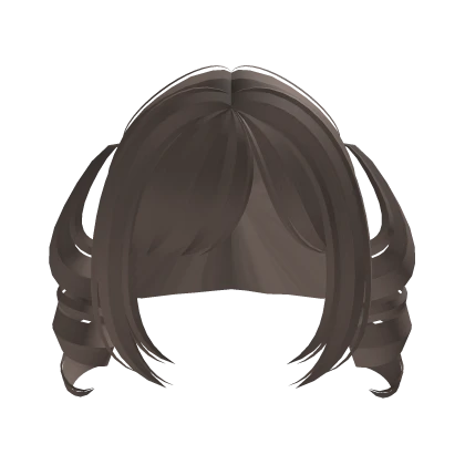 ♡ ꒰ FREE kawaii short pigtails in ash brown ꒱