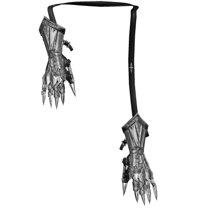 Silver Gauntlets Fantasy Gaian Armor v2