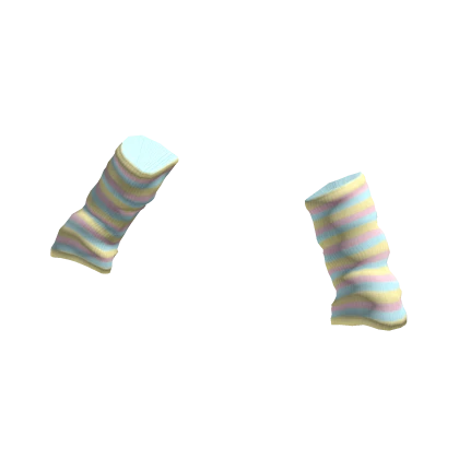 pastel rainbow kidcore arm warmers