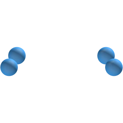 ♡ sea blue hair bobbles