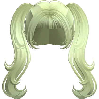 Avocado Girl Wispy Pigtails