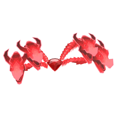 Ruby Dragon Heads