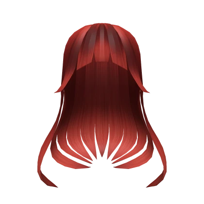 Red Ethereal Anime Hair