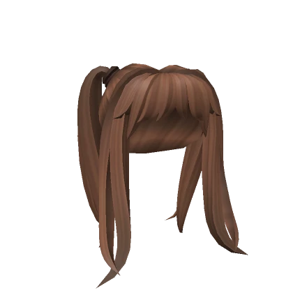 Brown Double Ponytails