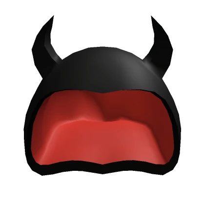 Black + Red Devil Hood