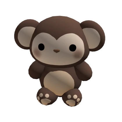 Monkey plushie (holdable)