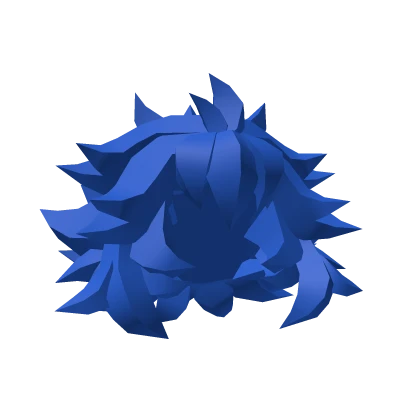 Blue Blocky Bed Head
