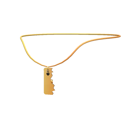 Gold Bestie Card Necklace (1.0)