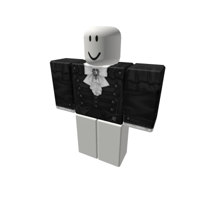 Ouji Black Ruffled Aristocrat Suit [+]