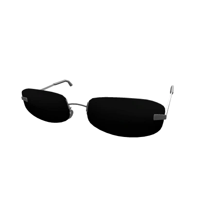 90's Black Frameless Sunglasses