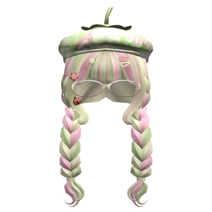 ♡ Long Igari Twee Heisei Retro Braids (Matcha)