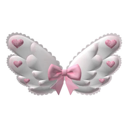 Valentine kawaii angel sparkly lace wings w ribbon