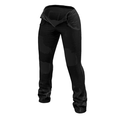 Black Tight Ripped Jeans
