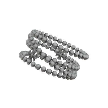 Y2k Chrome Hearts Silver Stacked Bracelet