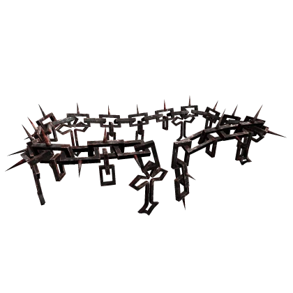 Black Rusty Goth Spiked Waist Chains