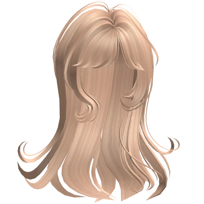 ♡ girly flowy swirly straight hair in blonde