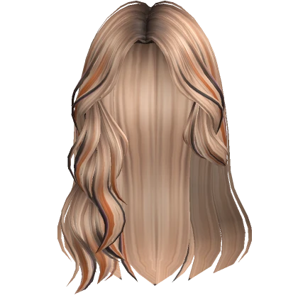 Spooky Wavy Hair w/ Halloween Streaks (Blonde2)