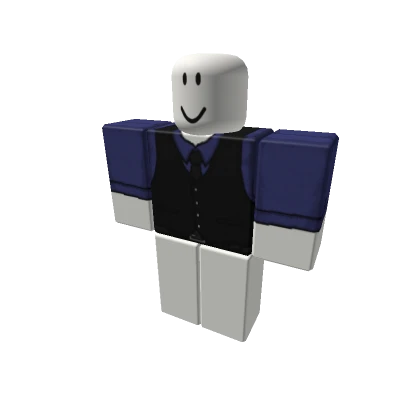 Blue Suit w/ Black Vest | No Gloves [+]