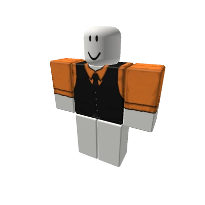 Orange Suit w/ Black Vest | No Gloves [+]