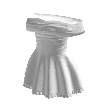 🤍 White Off Shoulder Dress