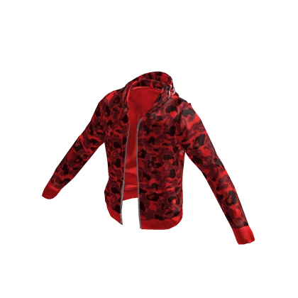 Camo Shark Zip Hoodie