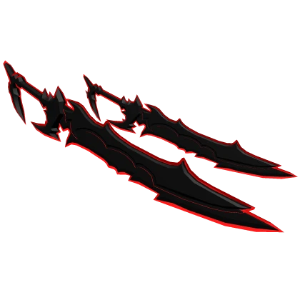 Dual Red Demon Lord Sword