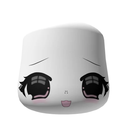 Cute kawai face w blush / w