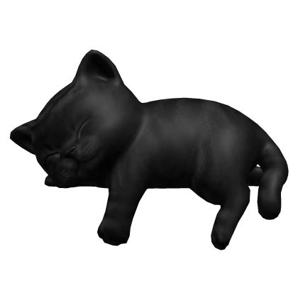 Cute Sleeping Cat Kitten - Black Tabby [1.0]