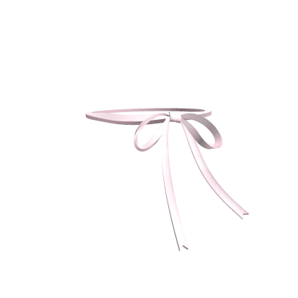 ୨୧: kawaii pink ribbon necklace 3.0
