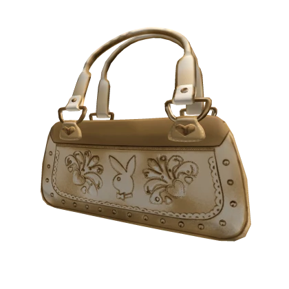 Y2K Gold 00's McBling Trashy Luxury Play Bunny Bag