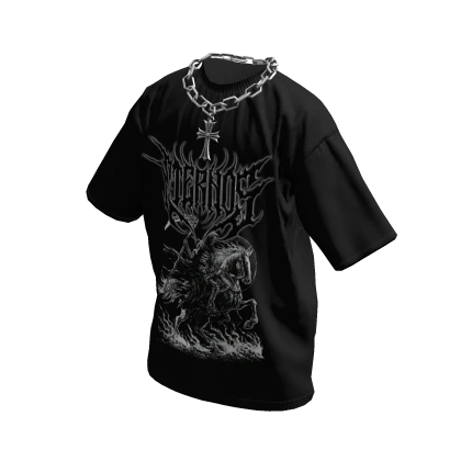 Eternos Graphic T-Shirt w/ Cross Chain