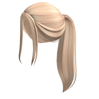 Aesthetic blonde ponytail