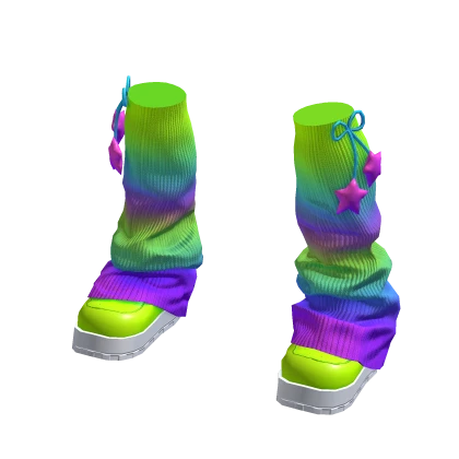 Starry Knit Legwarmers Alien