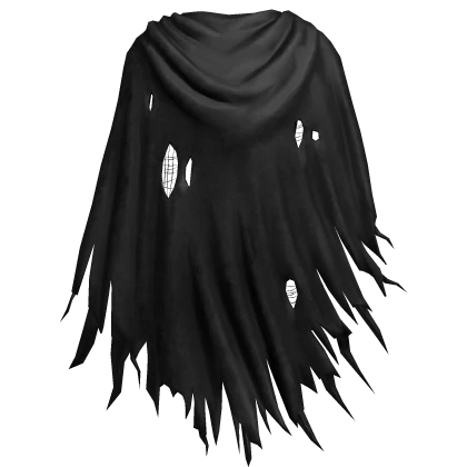 Torn Ripped Black Cape 3.0