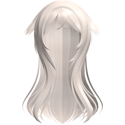 🤍 messy kitty anime long hair platinum blonde