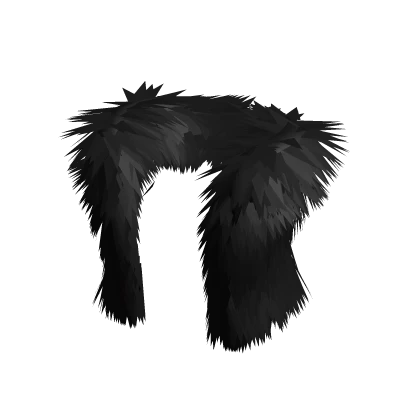 Black fur gilet