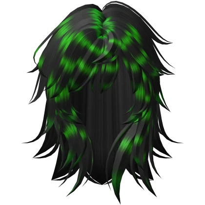 y2k Messy Layered Raccoon hair