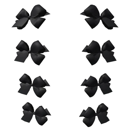 Black Ribbon Bows