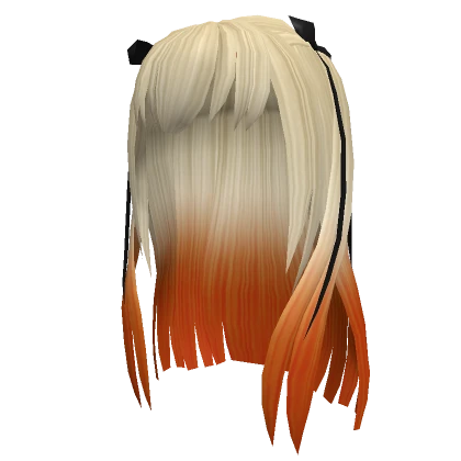 Influencer Two-Tone Blonde & Orange w/ Ribbon