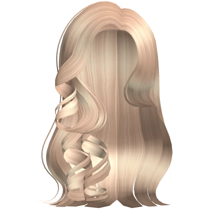 Blonde Side Parted Curly Diva Doll Hair
