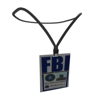 FBI Neck Card