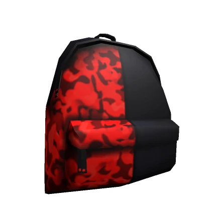 Red Half Camo Backpack