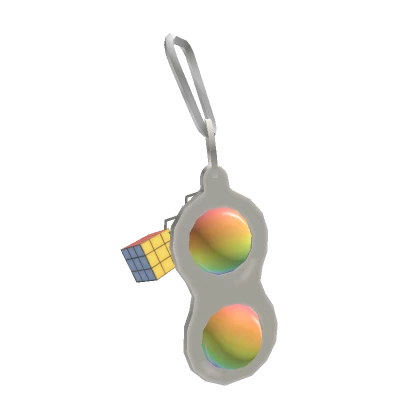 Fidget Rainbow Keychain