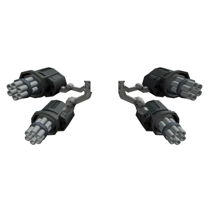Black Gatling Guns X 4