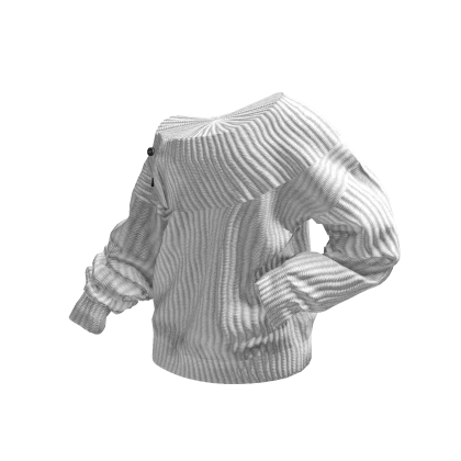 🍀Posed Off-Shoulder Sweater (White)