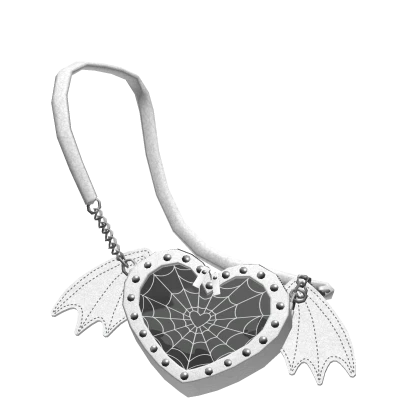 🍀Halloween Heart Shoulder Bag (White/Black)