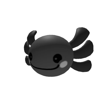 Black Axolotl Head