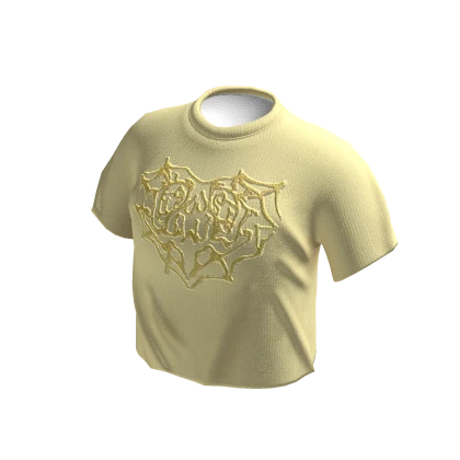 Spider Set y2k grunge tee Yellow