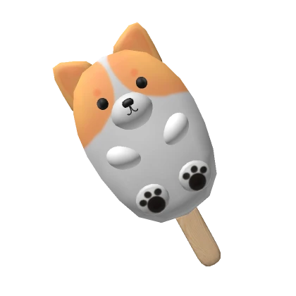 Cute Orange Puppy Pupsicle